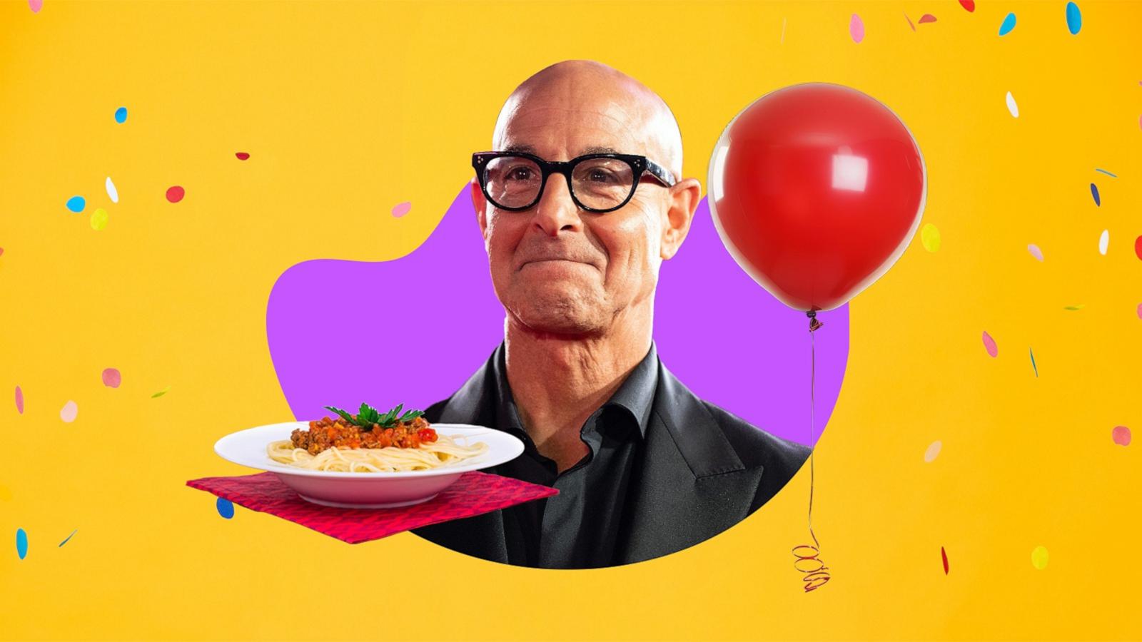 PHOTO: Stanley Tucci celebrated his 64th birthday with a solo lunch break and leftover pasta.