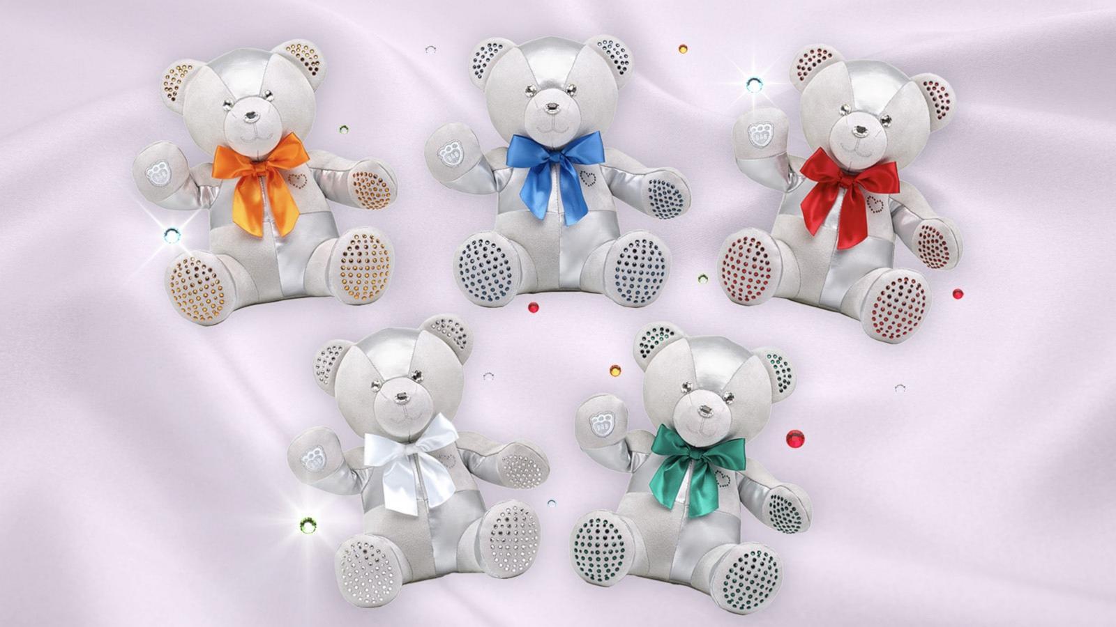 PHOTO: Swarovski x Build-A-Bear teddy bears