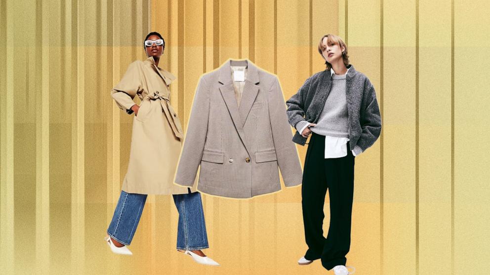 Shop fresh trousers, blazers and more