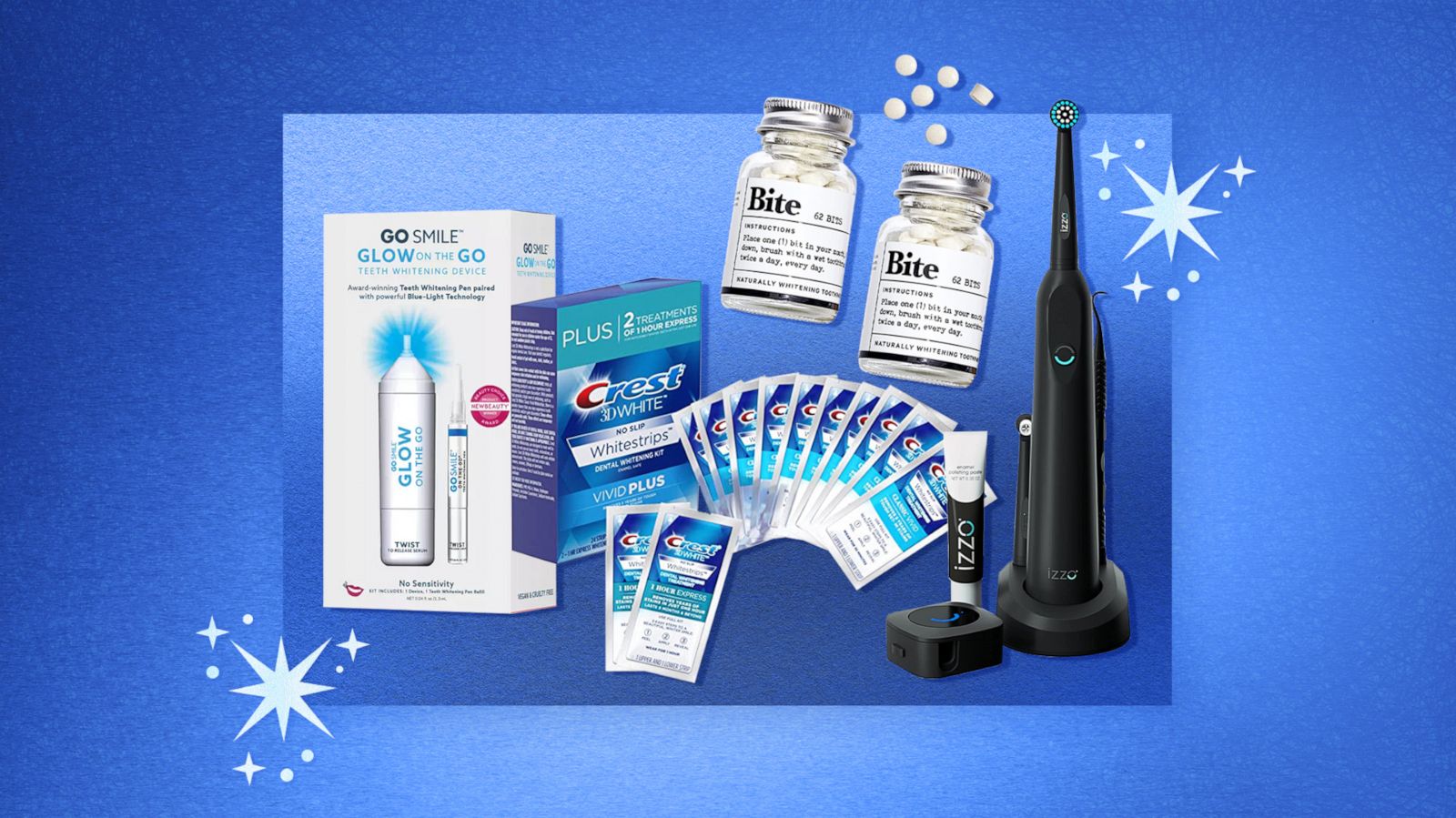 PHOTO: Teeth whitening products from Crest, Go Smile and more.