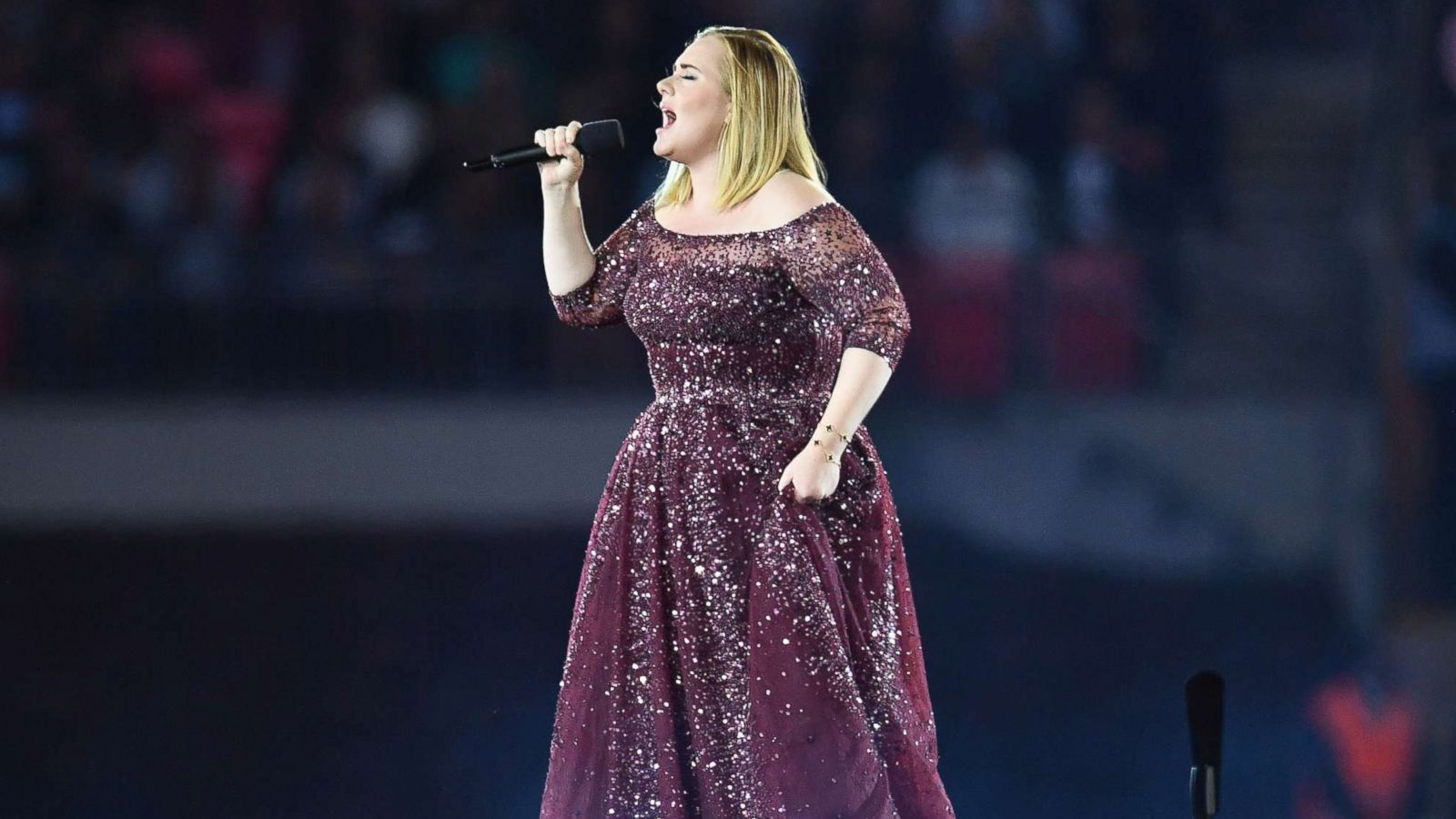 PHOTO: Adele performs at Wembley Stadium, June 28, 2017, in London.