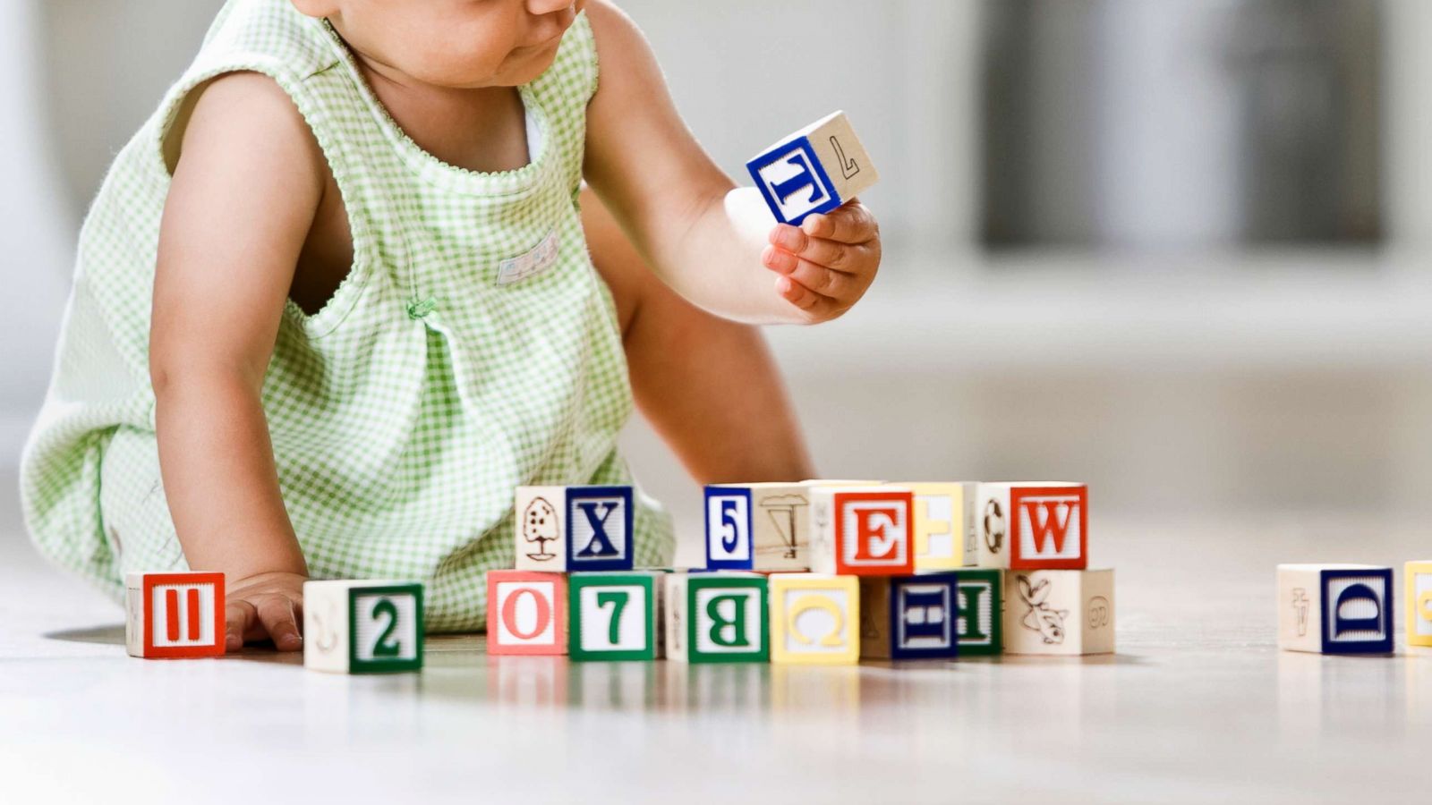 PHOTO:A baby plays with blocks in this undated file photo.