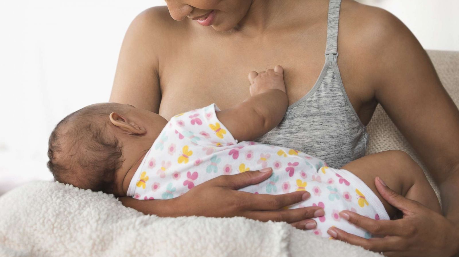 PHOTO: An undated stock photo depicts a young mother breastfeeding her baby.