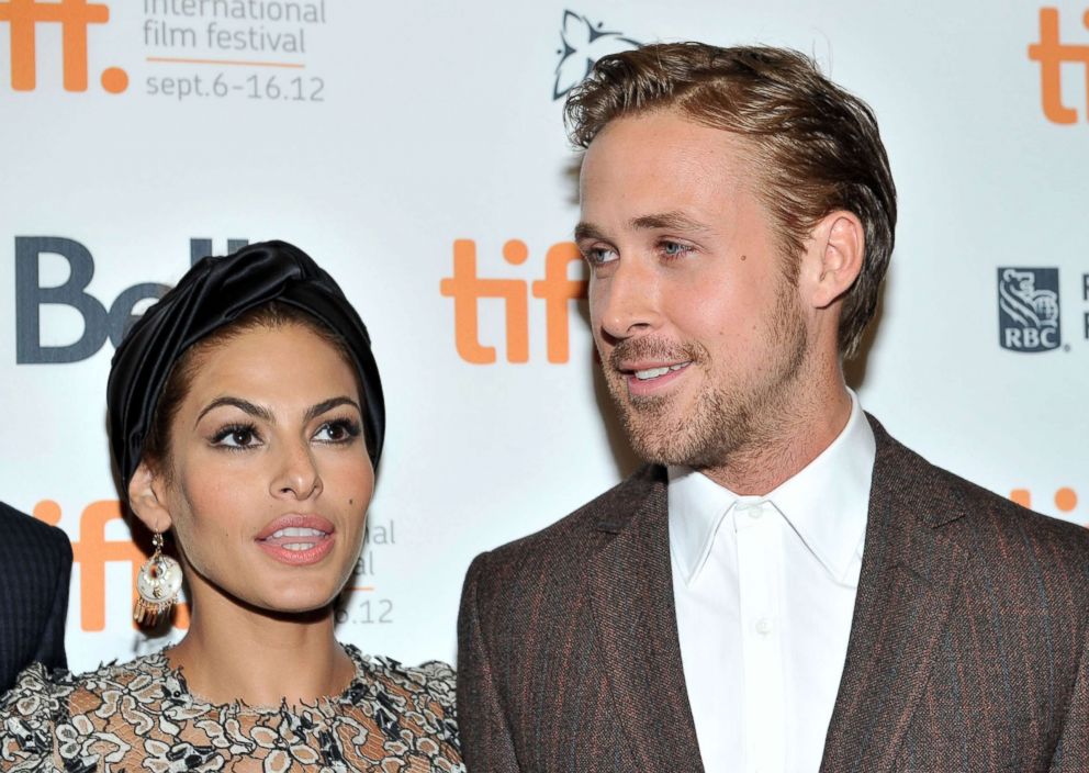 PHOTO: Eva Mendes and Ryan Gosling attend on Sept. 7, 2012, in Toronto.
