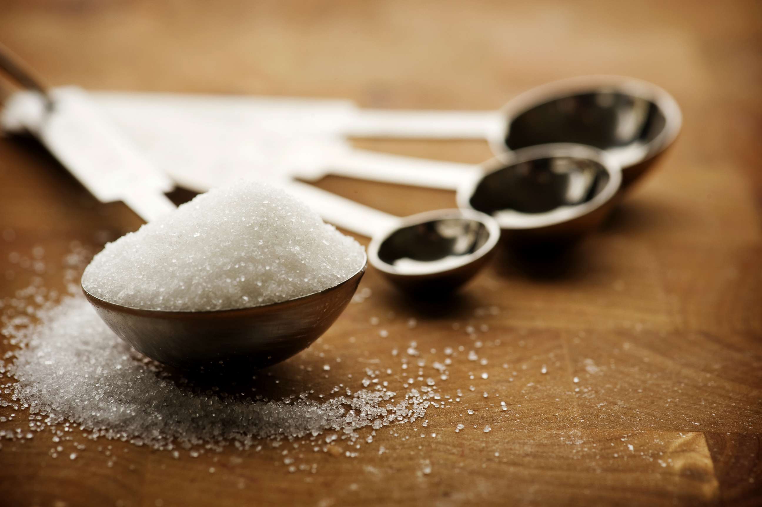PHOTO: Sugar is measured out in this stock photo.