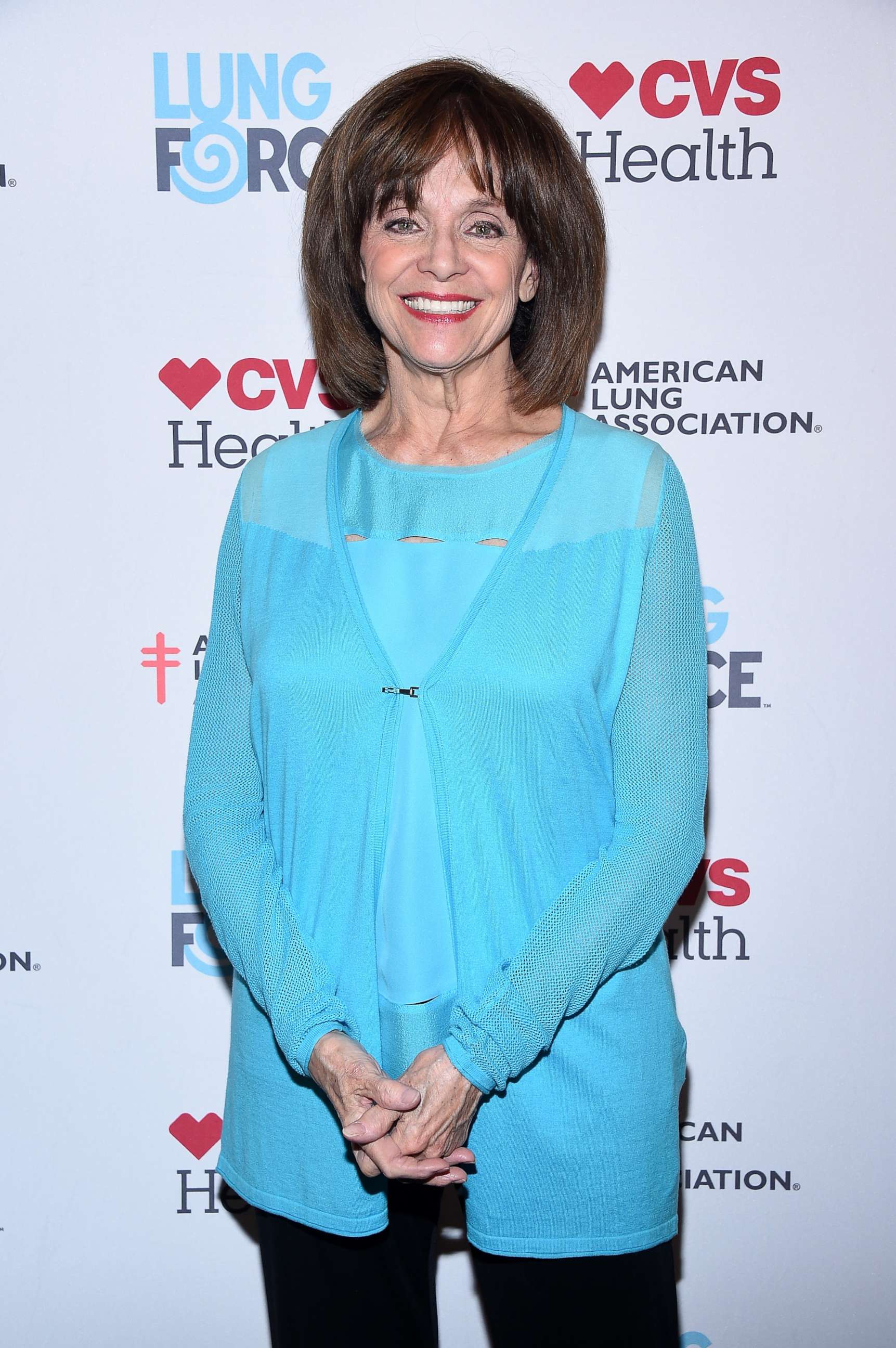 PHOTO: Valerie Harper steps out in New York City for the American Lung Association's LUNG FORCE as it launches its Share Your Voice initiative to raise awareness of the number one cancer killer of women, lung cancer, May 12, 2015, in New York. 
