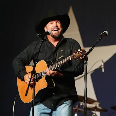 Garth Brooks performs onstage for George Strait and Vaqueros del Mar's "Strait To The Heart": A benefit for Hill Country Flood Victims on July 27, 2025 in Boerne, Texas. 