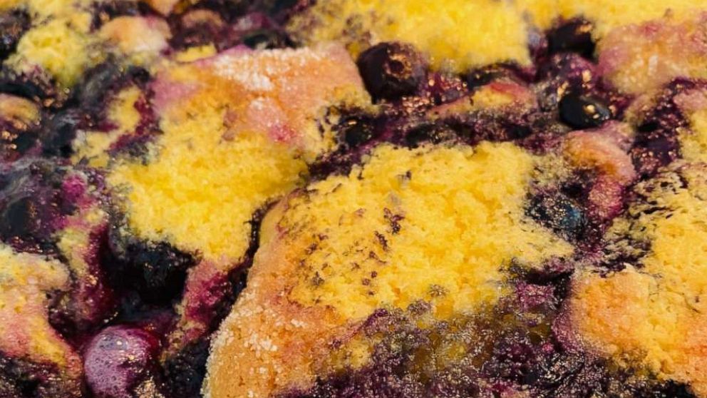 PHOTO: Chef George Duran's easy brunch recipe: Blueberry cornbread cobbler