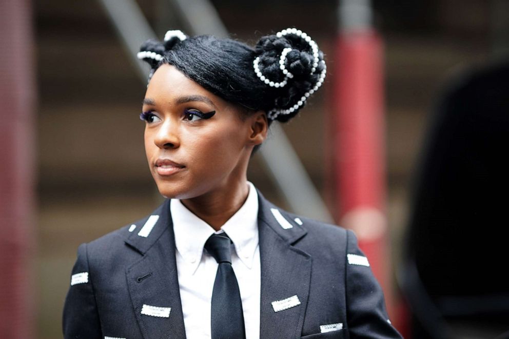 PHOTO: Janelle Monae, outside Thom Browne, during Paris Fashion Week Womenswear Fall/Winter 2019/2020, on March 03, 2019 in Paris, France.