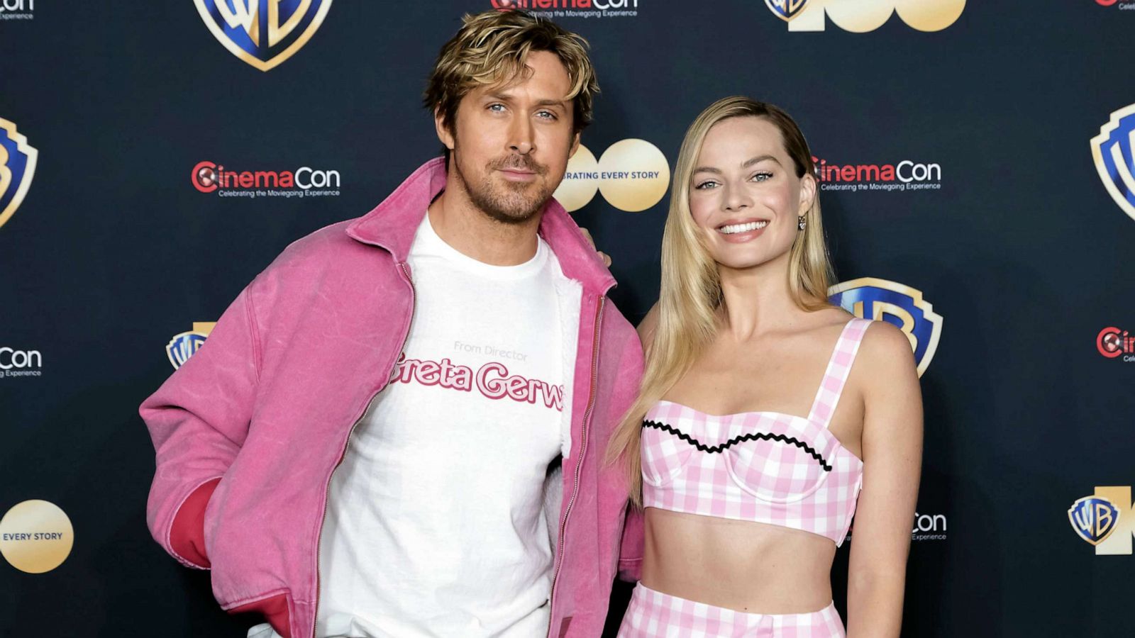 PHOTO: FILE - Ryan Gosling and Margo Robbie attend the red carpet promoting the upcoming film "Barbie" at at Caesars Palace, April 25, 2023 in Las Vegas.