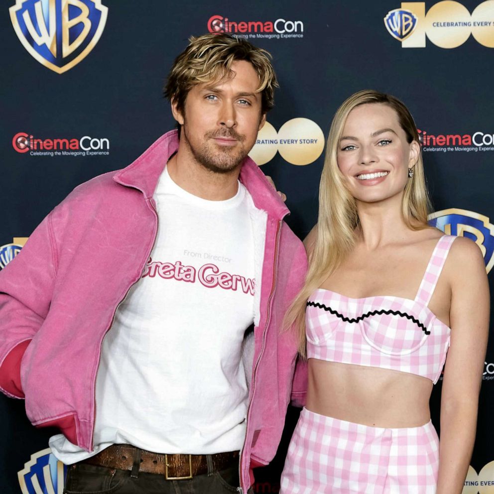 Margot Robbie And Ryan Gosling Show Off Matching Pink Barbiecore Looks At Cinemacon Good