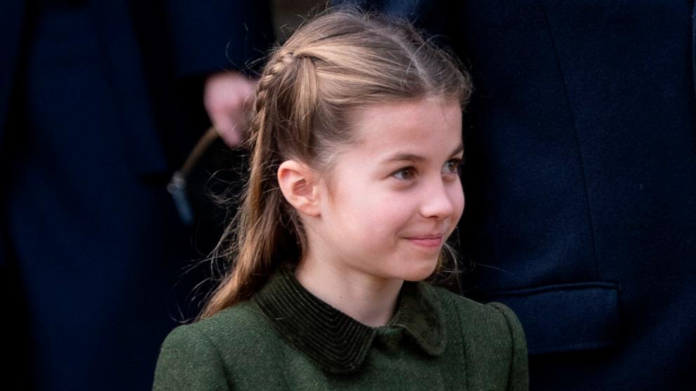 PHOTO: Princess Charlotte of Wales attends Christmas Morning Service on Dec. 25, 2023