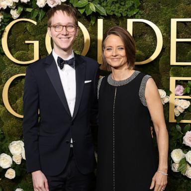 PHOTO: Kit Bernard and Jodie Foster attend the 82nd Annual Golden Globe Awards, Jan. 5, 2025, in Beverly Hills, Calif.