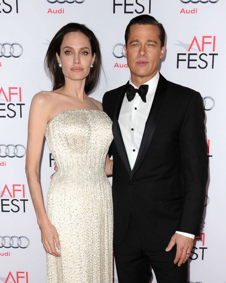 PHOTO: Angelina Jolie and Brad Pitt attend the premiere of "By the Sea" at the 2015 AFI Fest at TCL Chinese 6 Theatres, Nov. 5, 2015, in Hollywood, California.