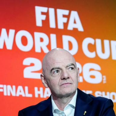 PHOTO: Gianni Infantino, President of FIFA, attends a press event organized by Global Citizen and FIFA to announce the FIFA World Cup Final Halftime Show in New York City, May 14, 2026. 