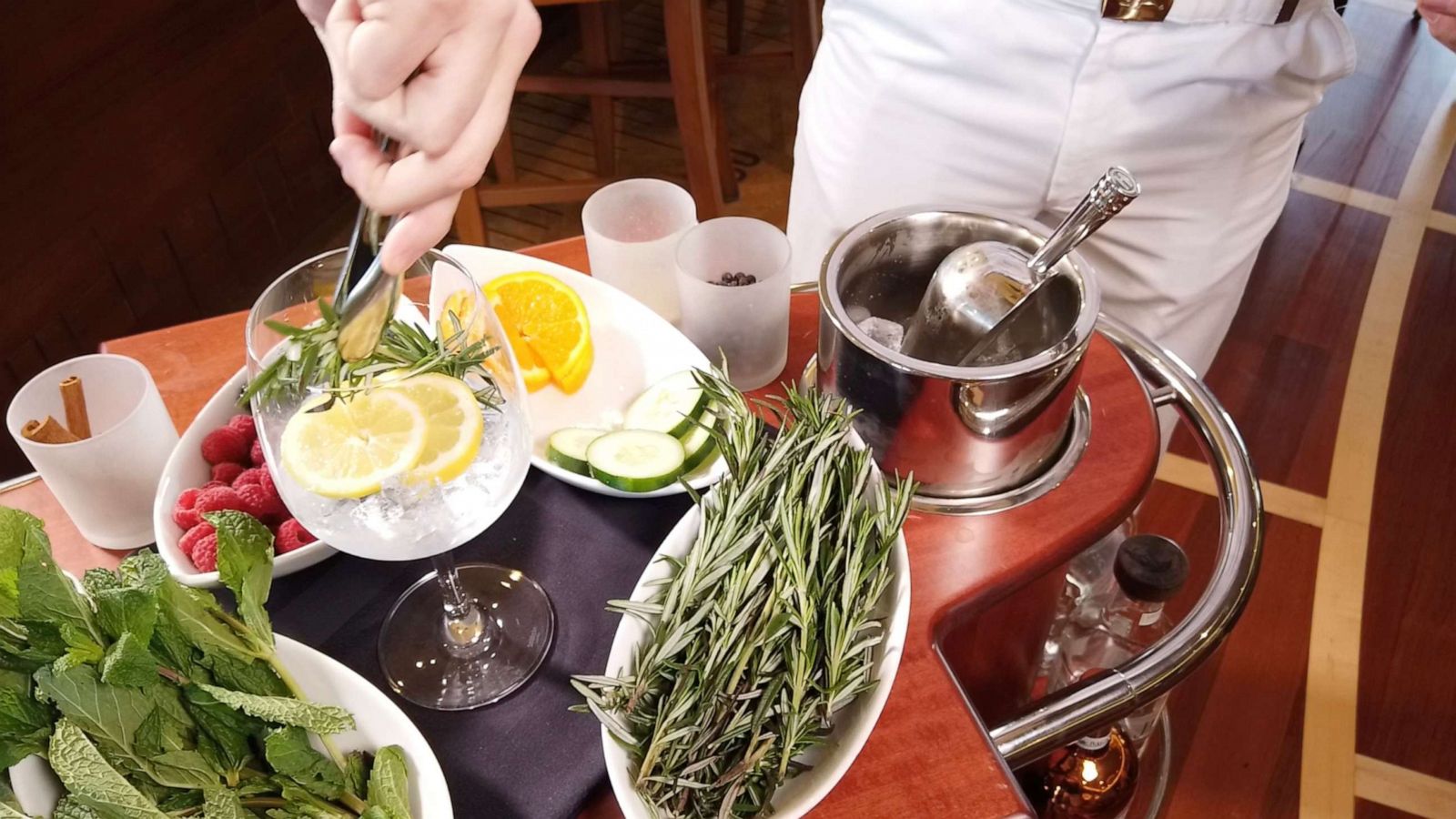 PHOTO: The roving gin trolley on Disney Cruise Line's Disney Dream and Disney Fantasy.