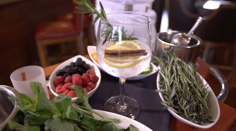 PHOTO: The roving gin trolley on Disney Cruise Line's Disney Dream and Disney Fatasy.