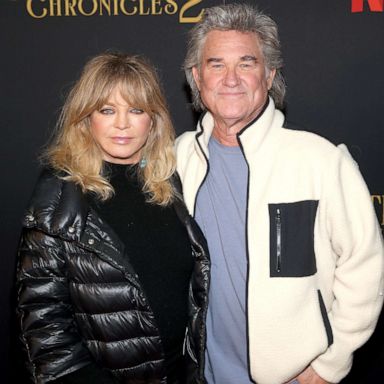 PHOTO: Goldie Hawn and  Kurt Russell attend a movie premiere, Nov. 19, 2020, in Los Angeles.