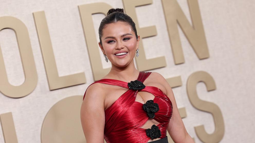 PHOTO: Selena Gomez at the 81st Golden Globe Awards held at the Beverly Hilton Hotel on Jan. 7, 2024 in Beverly Hills, Calif.
