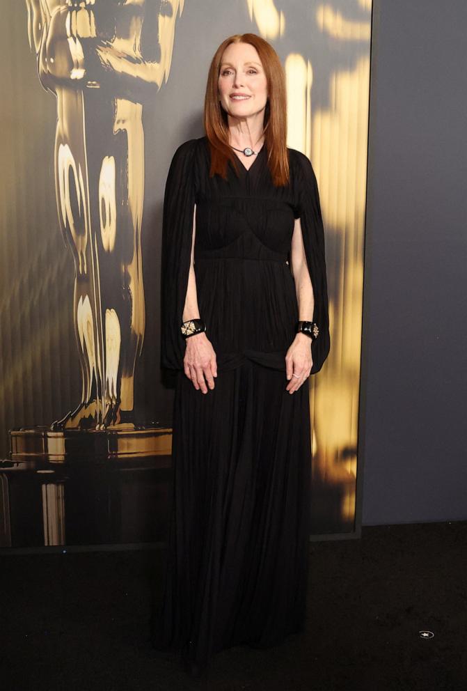 PHOTO: Julianne Moore attends the Academy of Motion Picture Arts and Sciences 15th Governors Awards at the Ray Dolby Ballroom in Hollywood, Calif. Nov. 17, 2024.