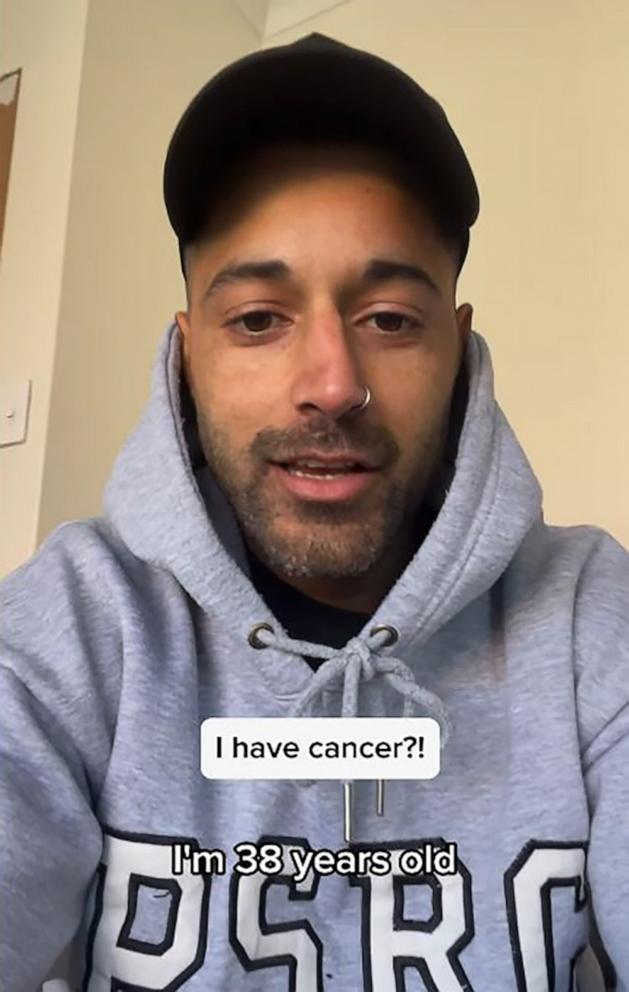 PHOTO: Govind Sandhu, 38, is pictured on Instagram sharing his diagnosis of Non-Hodgkins lymphoma.