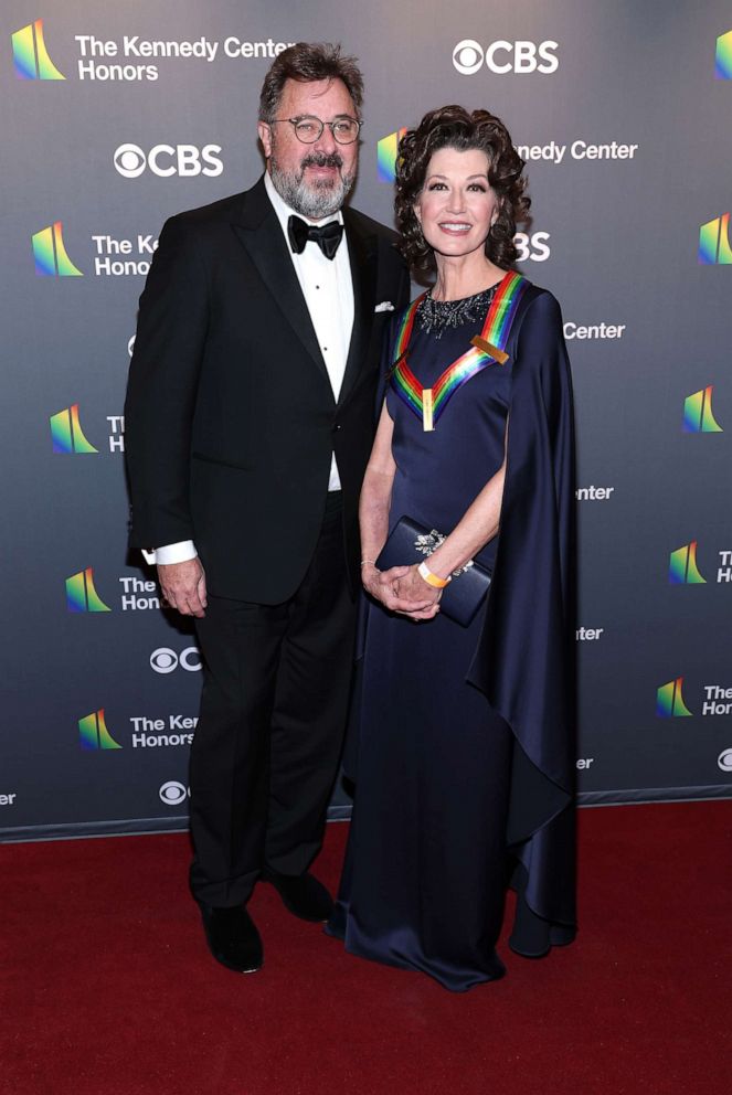 PHOTO: Honoree Amy Grant (R) and Vince Gill attend the 45th Kennedy Center Honors ceremony at The Kennedy Center, Dec. 4, 2022, in Washington, D.C.