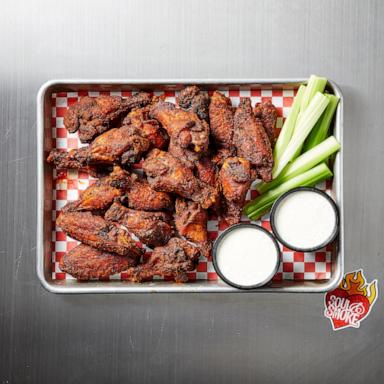 PHOTO: Buttermilk brined smoked chicken wings from Soul & Smoke.