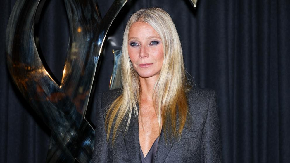 PHOTO: Gwyneth Paltrow attends the Saint Laurent Womenswear Spring-Summer 2025 show as part of Paris Fashion Week, Sept. 24, 2024, in Paris.