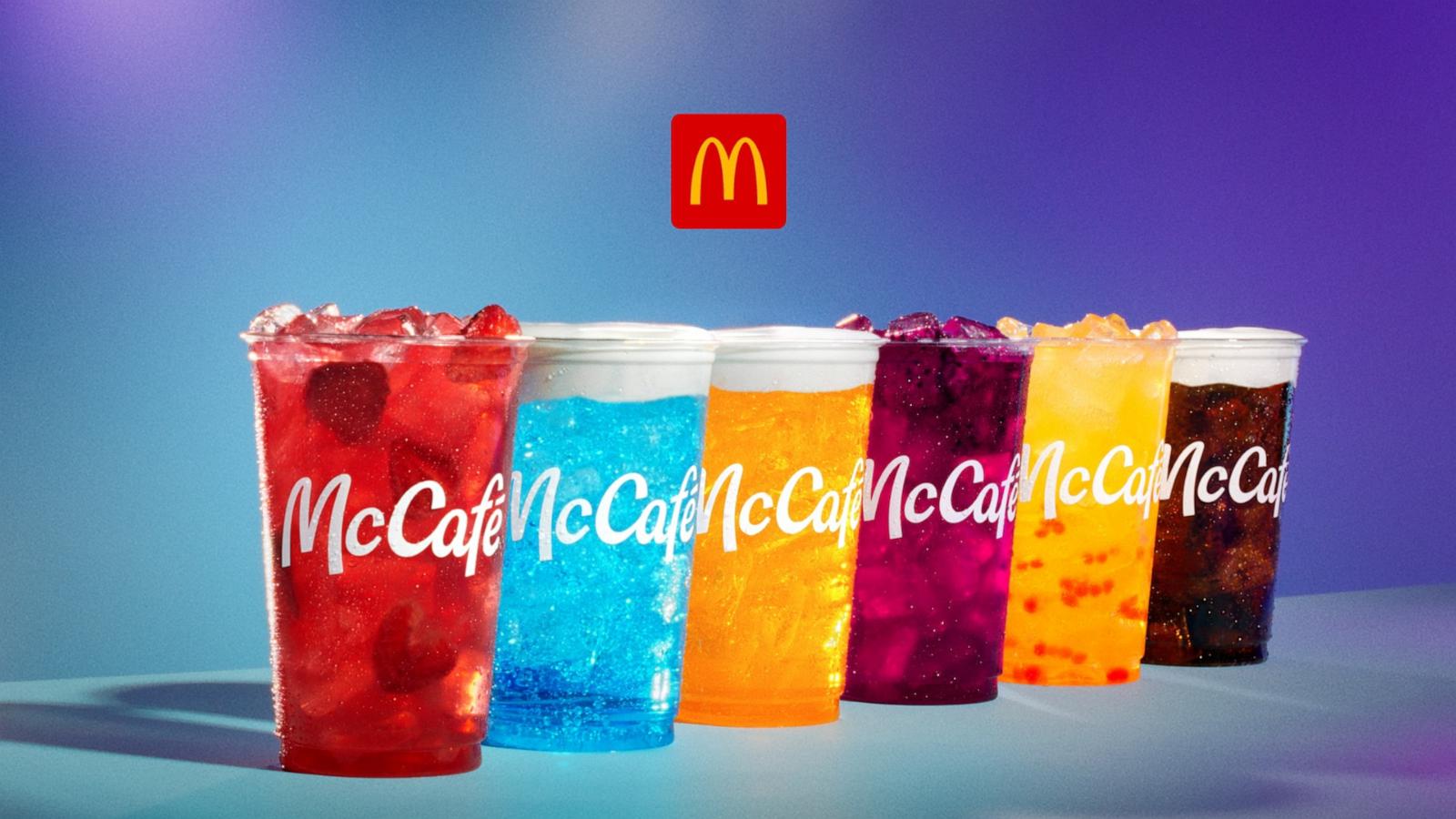 PHOTO: A new beverage lineup of Refreshers and crafted sodas at McDonald's hits menus May 6, 2026.
