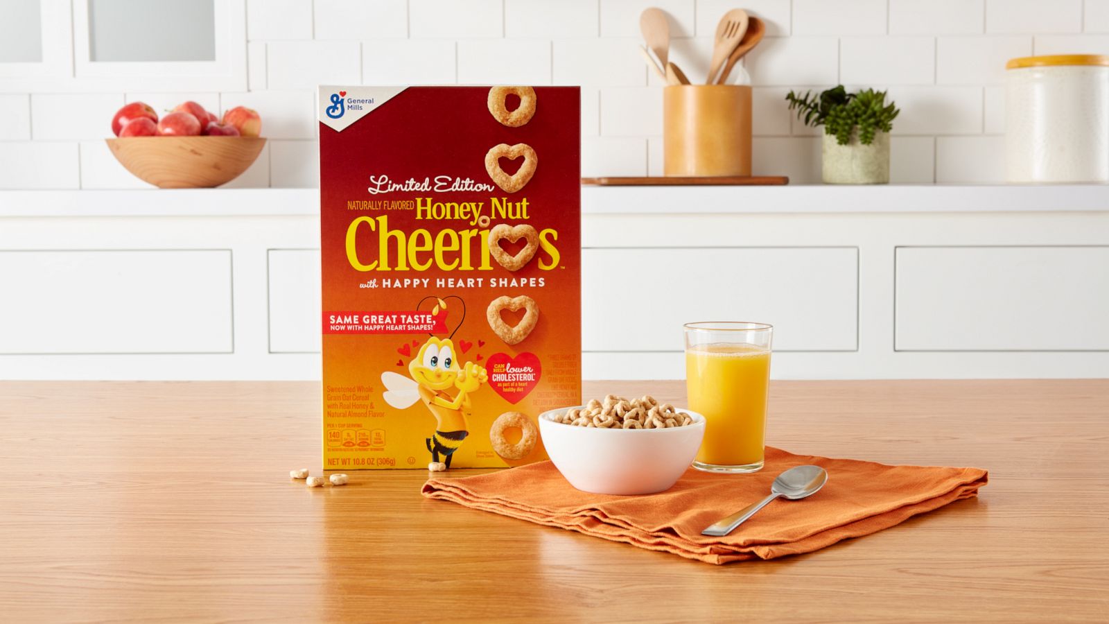 PHOTO: Honey Nut Cheerios now have heart-shaped cereal for a limited time.