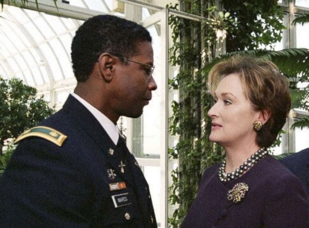 PHOTO: Denzel Washington, as Ben Marco, and Meryl Streep, as Eleanor Shaw, in a scene from "The Manchurian Candidate."