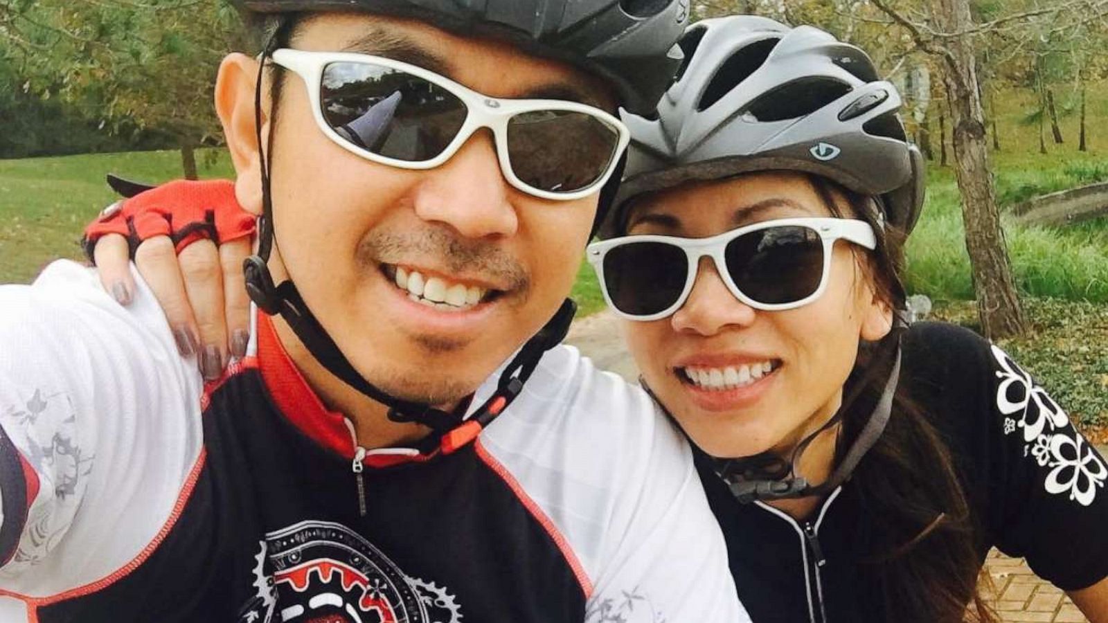 PHOTO: Jon Blaze and Thao Nyguyen in an undated photo during a bike ride in The Woodlands, Texas.