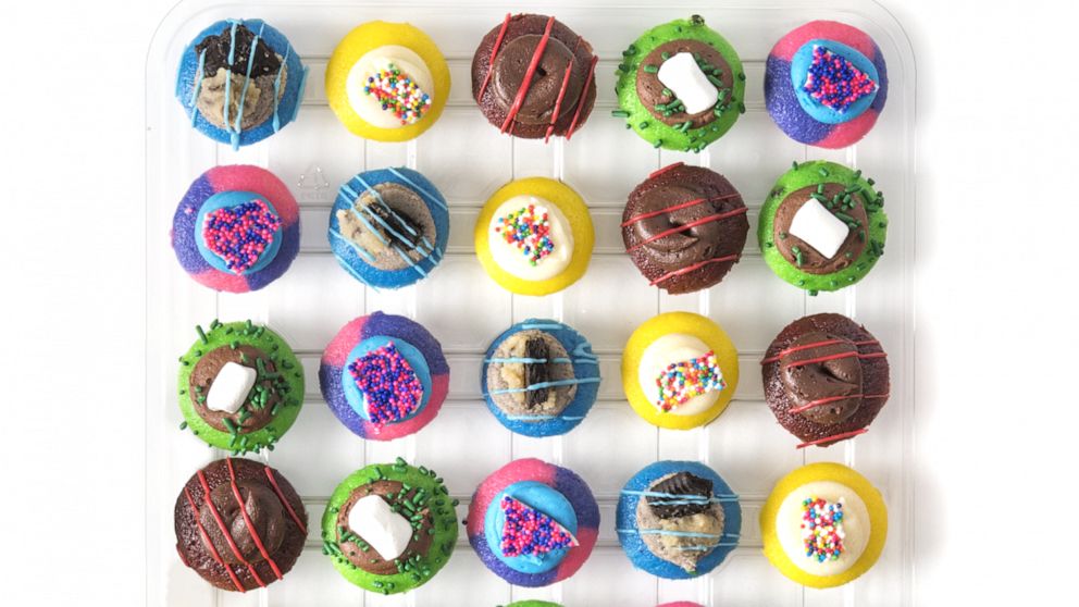 Sesame Street inspired mini cupcakes from Baked by Melissa.