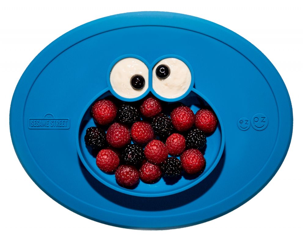 PHOTO: A Cookie Monster placemat design by ezpz for the Sesame Street collaboration.