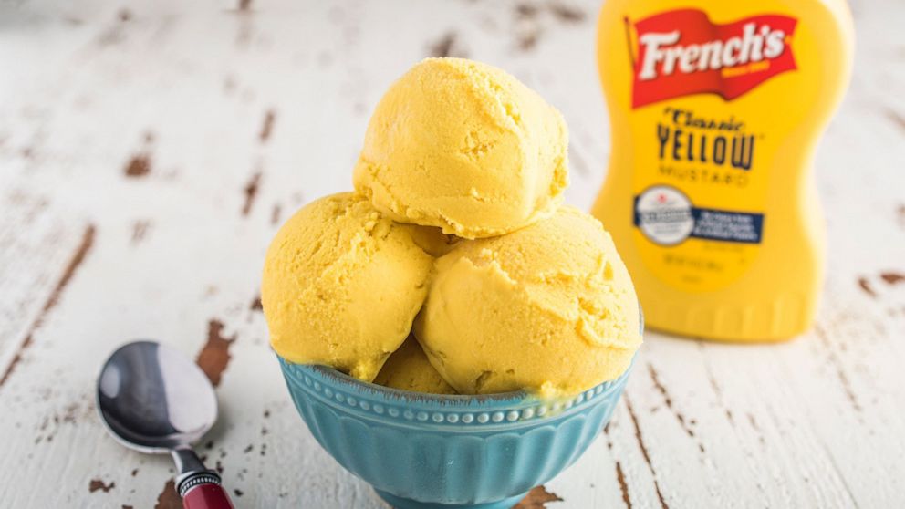 PHOTO: French's partnered with Coolhaus to create yellow mustard ice cream.