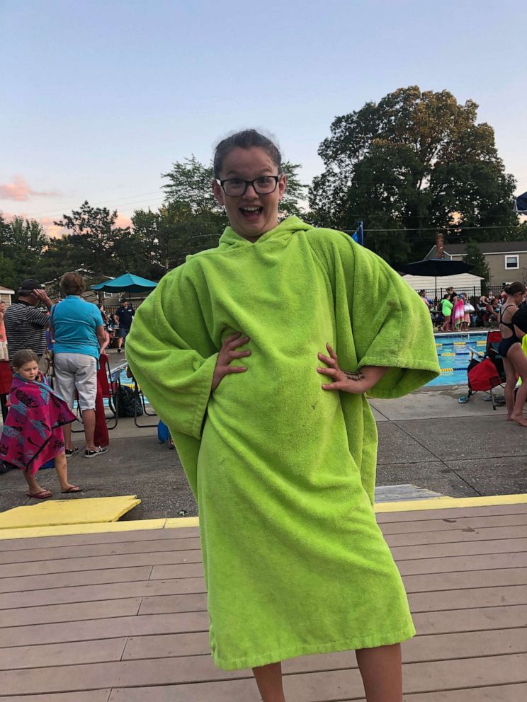 PHOTO: Grace Largent at a swim meet in Ohio on June 25, 2019.