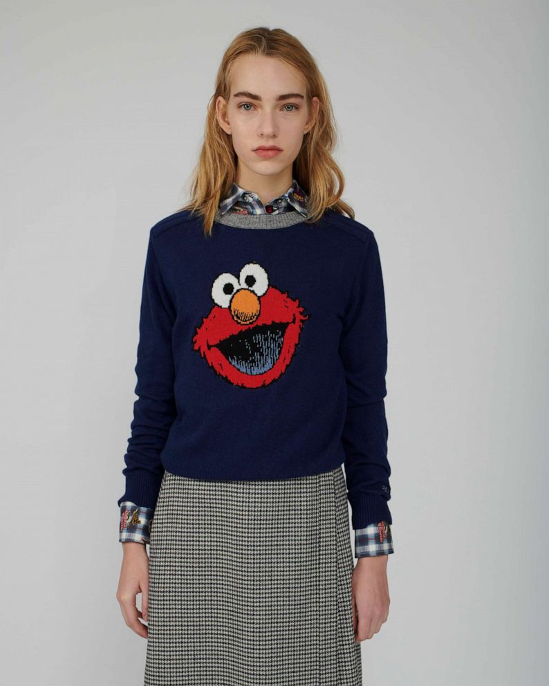 PHOTO: Paul & Joe Sister created an Elmo sweater for a new Sesame Street collaboration.