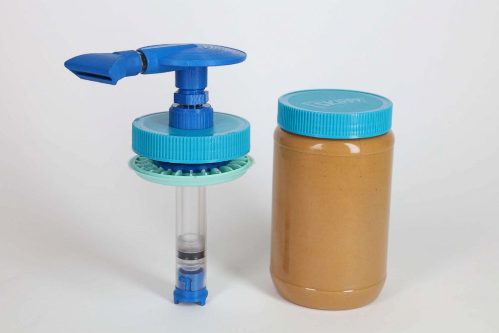 PHOTO: The Peanut Butter Pump has a pending utility patent for its unique air lock pump design.