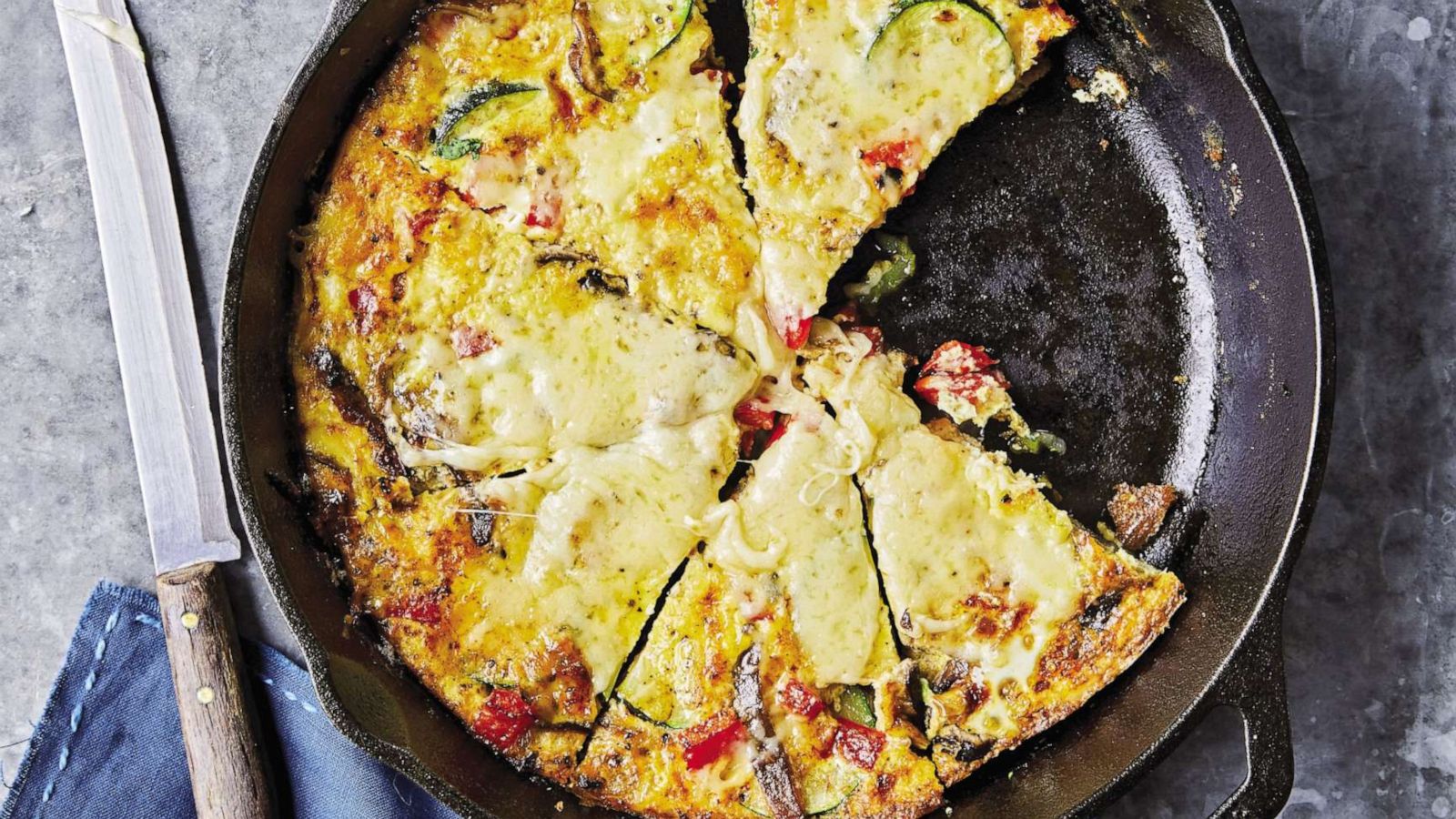 PHOTO: Tracy and Dana Pollan's rainbow frittata.