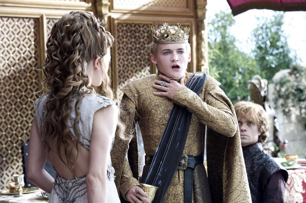 PHOTO: Natalie Dormer as Margery Tyrell, left, and Jack Gleeson as Joffrey Baratheon in a scene from "Game of Thrones."
