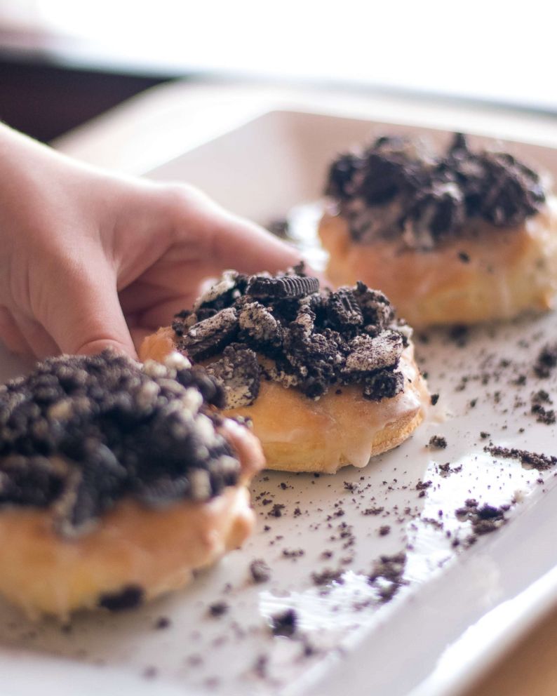 PHOTO: Oreo doughnuts made by the Lunchbox Dad to celebrate the cookie's birthday.