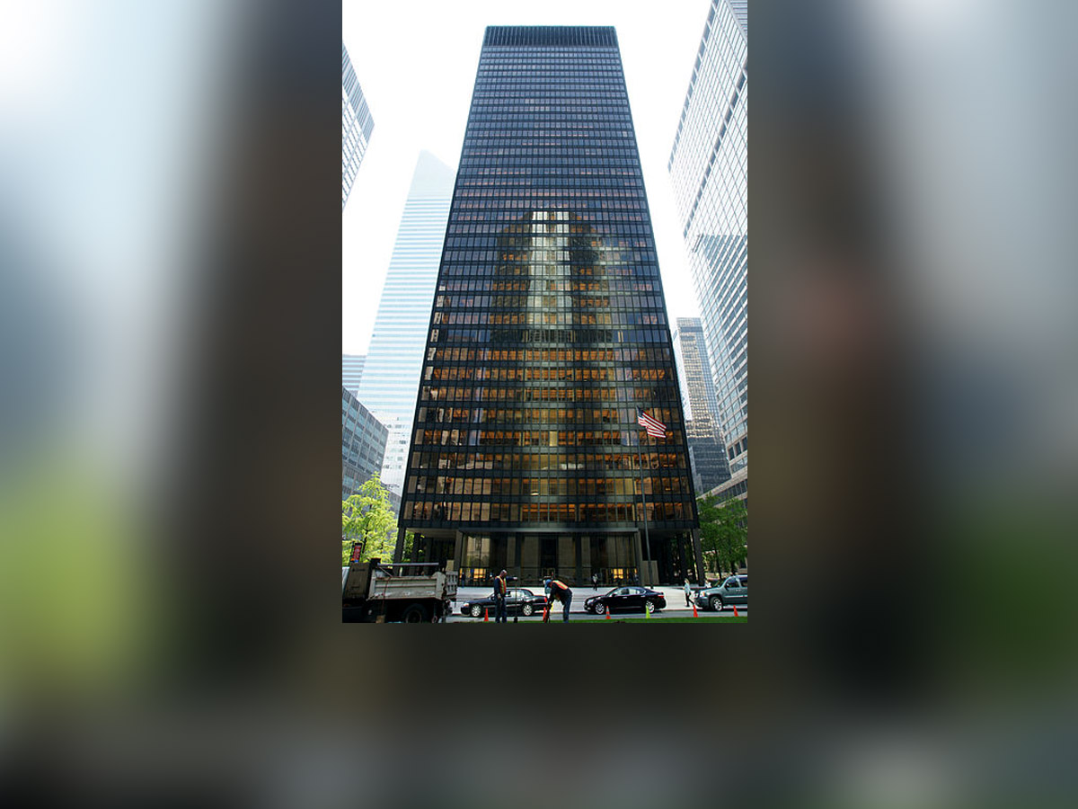 PHOTO: The Seagram building in New York City where "Scrooged" was filmed.