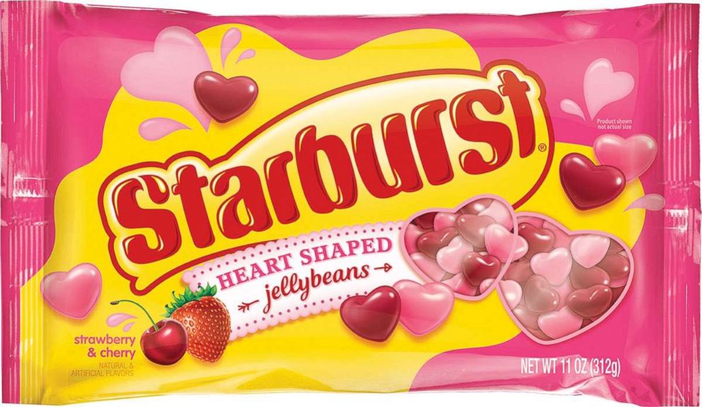 PHOTO: New strawberry and cherry flavored Starbust heart shaped jelly beans.
