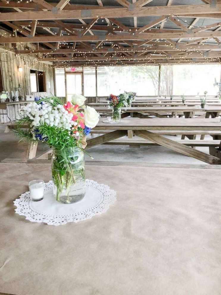 PHOTO: Fresh flowers from Trader Joe's used to create DIY wedding centerpieces.