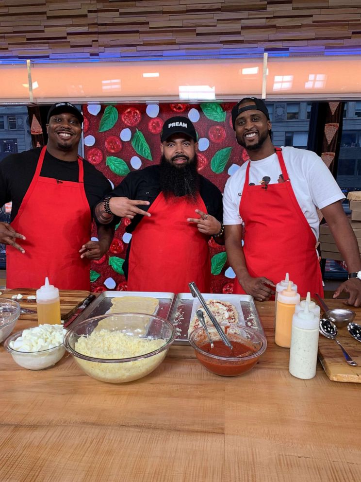 PHOTO: Clint Gray, EJ Reed and Derrick Moore from Slim and Husky's Pizza in Nashville.