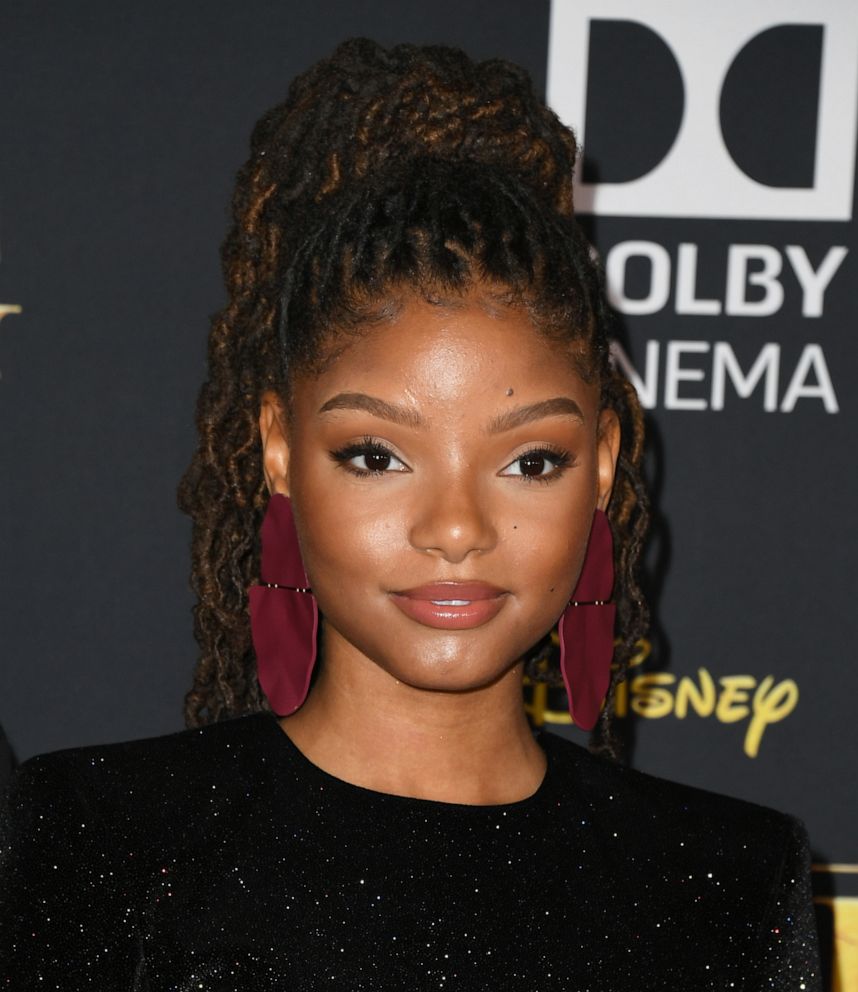 PHOTO: Halle Bailey attends the Premiere Of Disney's "The Lion King" at Dolby Theatre, July 9, 2019, in Hollywood, Calif.