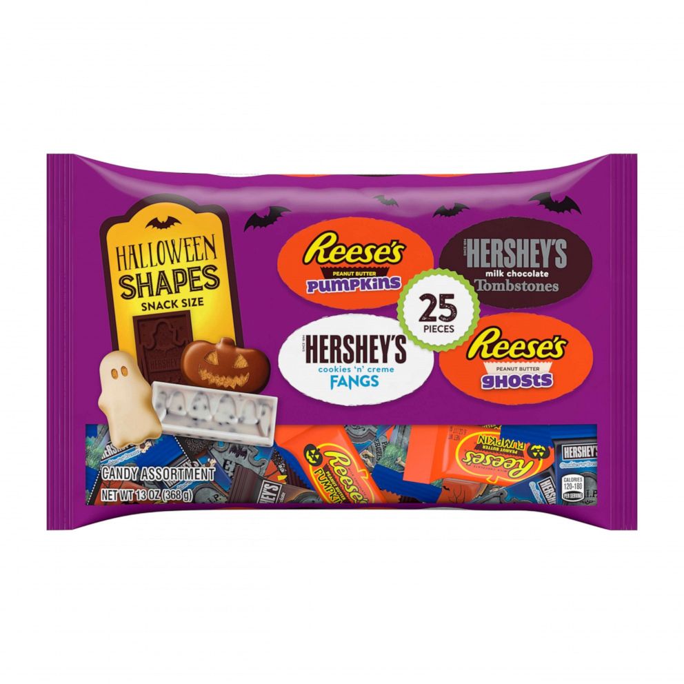 PHOTO: Halloween candy from Hershey's has an assortment of themed shapes and sizes. 