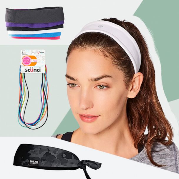 Buy 3 Pieces Thin Non-slip Elastic Sport Headbands Mini Headbands
