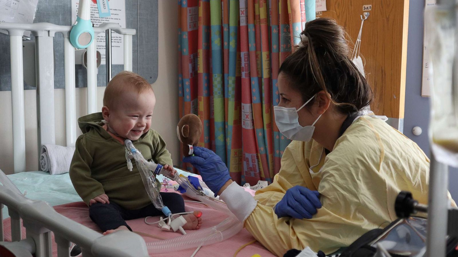 PHOTO: Helen was transferred to Franciscan Children's last September for further care and stayed for about six months.