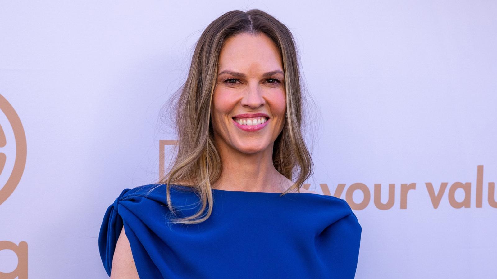 Actress Hilary Swank attends the EWG's 16th Annual Earth Day Dinner on April 22, 2026 in Los Angeles, California.